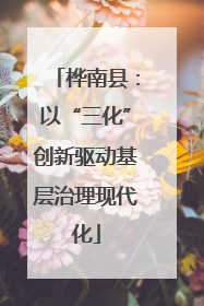 桦南县：以“三化”创新驱动基层治理现代化