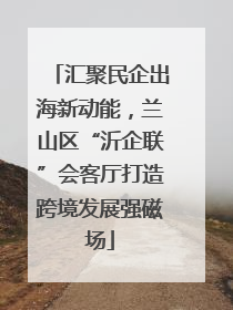 汇聚民企出海新动能，兰山区“沂企联”会客厅打造跨境发展强磁场