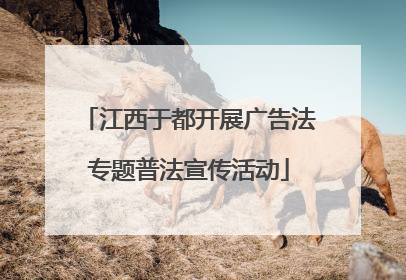 江西于都开展广告法专题普法宣传活动