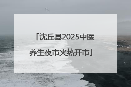 沈丘县2025中医养生夜市火热开市