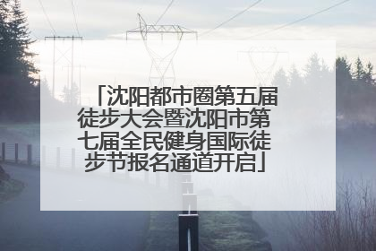 沈阳都市圈第五届徒步大会暨沈阳市第七届全民健身国际徒步节报名通道开启