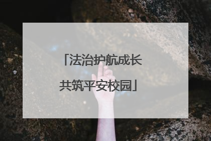 法治护航成长 共筑平安校园