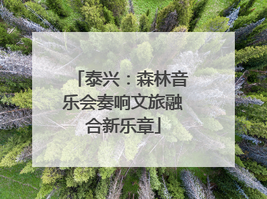 泰兴：森林音乐会奏响文旅融合新乐章