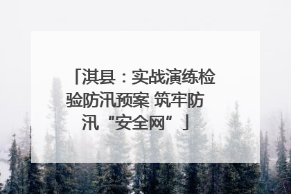 淇县：实战演练检验防汛预案 筑牢防汛“安全网”