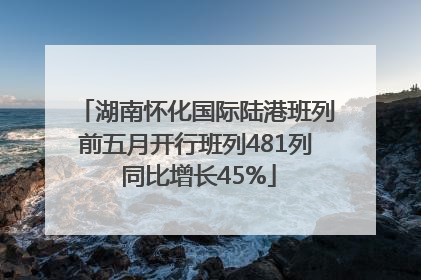湖南怀化国际陆港班列前五月开行班列481列 同比增长45%