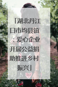 湖北丹江口市均县镇：爱心企业开展公益捐助推进乡村振兴