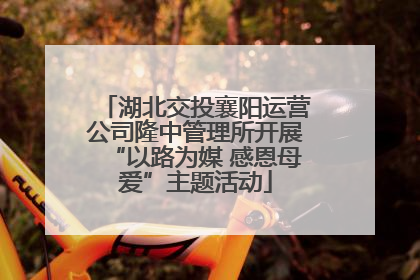 湖北交投襄阳运营公司隆中管理所开展“以路为媒 感恩母爱”主题活动