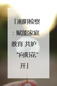湘阴检察：赋能家庭教育 共护“向阳花”开