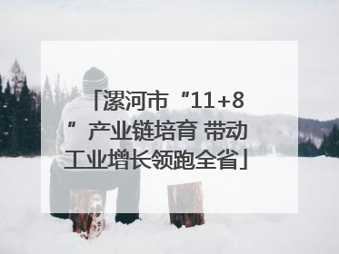 漯河市“11+8”产业链培育 带动工业增长领跑全省