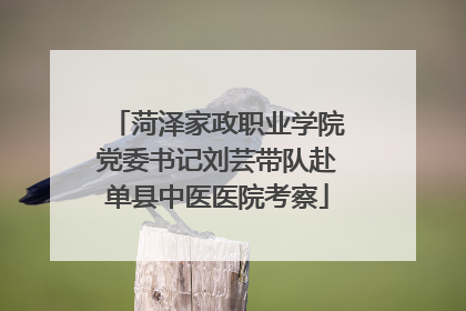菏泽家政职业学院党委书记刘芸带队赴单县中医医院考察