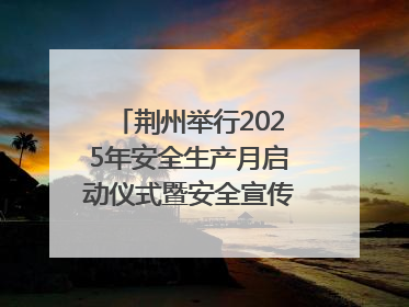 荆州举行2025年安全生产月启动仪式暨安全宣传咨询日活动