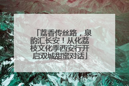 荔香传丝路，泉韵汇长安！从化荔枝文化季西安行开启双城甜蜜对话