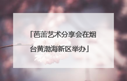 芭蕾艺术分享会在烟台黄渤海新区举办