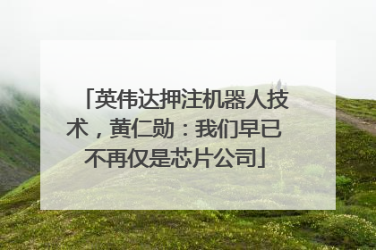 英伟达押注机器人技术，黄仁勋：我们早已不再仅是芯片公司