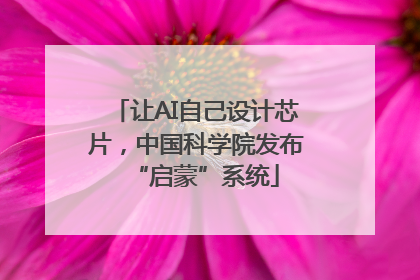 让AI自己设计芯片，中国科学院发布“启蒙”系统