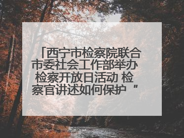 西宁市检察院联合市委社会工作部举办检察开放日活动 检察官讲述如何保护“少年的你”
