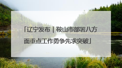 辽宁发布｜鞍山市部署八方面重点工作勇争先求突破