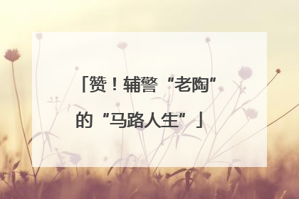 赞！辅警“老陶”的“马路人生”