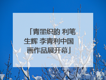 青墨织韵 利笔生辉 李青利中国画作品展开幕