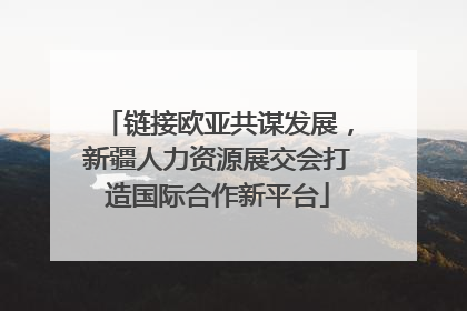 链接欧亚共谋发展，新疆人力资源展交会打造国际合作新平台