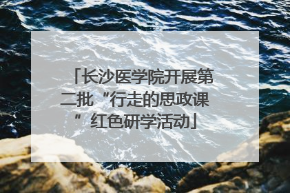 长沙医学院开展第二批“行走的思政课”红色研学活动