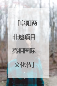 阜阳两非遗项目亮相国际文化节
