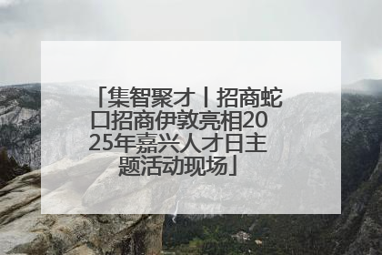 集智聚才丨招商蛇口招商伊敦亮相2025年嘉兴人才日主题活动现场