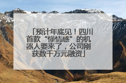 预计年底见！四川首款“懂情感”的机器人要来了，公司刚获数千万元融资