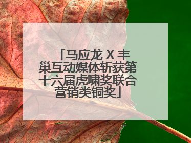 马应龙 X 丰巢互动媒体斩获第十六届虎啸奖联合营销类铜奖