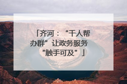 齐河：“千人帮办群”让政务服务“触手可及”