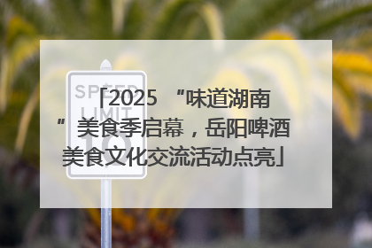 2025 “味道湖南”美食季启幕，岳阳啤酒美食文化交流活动点亮