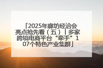 2025年廊坊经洽会亮点抢先看（五）丨多家跨境电商平台“牵手”107个特色产业集群