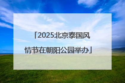 2025北京泰国风情节在朝阳公园举办