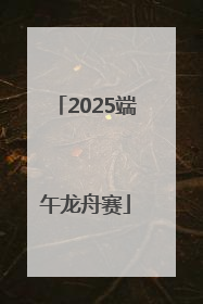 2025端午龙舟赛