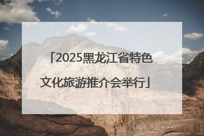 2025黑龙江省特色文化旅游推介会举行