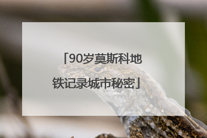 90岁莫斯科地铁记录城市秘密