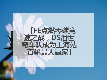 FE点燃零碳竞速之战，DS潘世奇车队成为上海站首轮最大赢家
